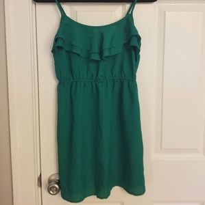 Emerald green casual dress
